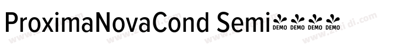 ProximaNovaCond Semi字体转换